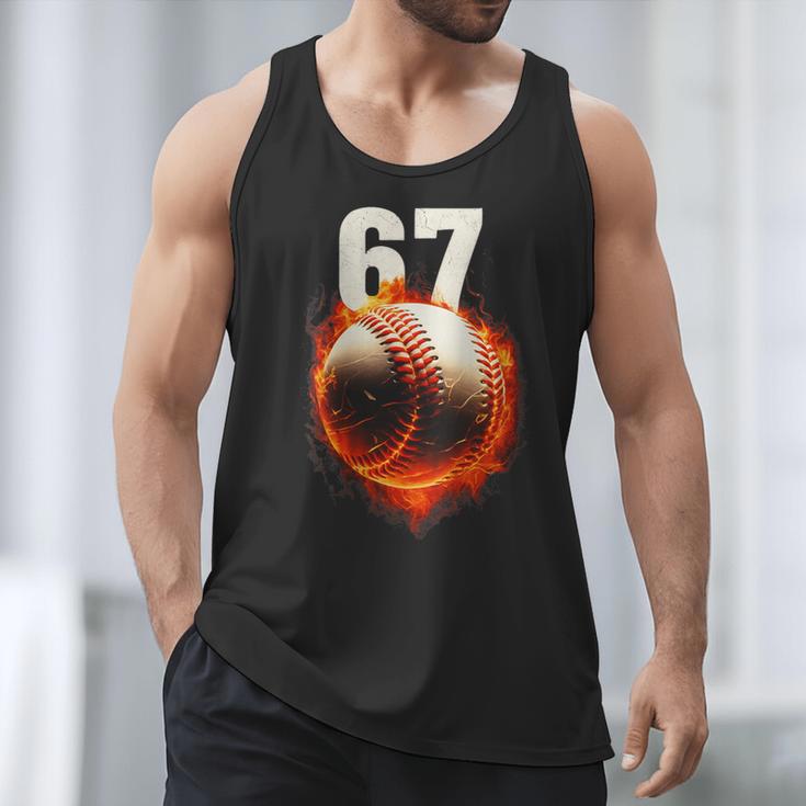 Women's 67 Baseball Boys Birthday Teens Six Seven Brainrot Men Tank Top