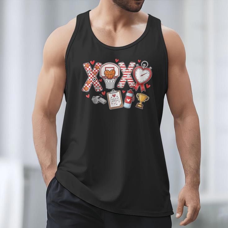 XOXO Physical Education Valentines Day Baseball Football Men Men Tank Top