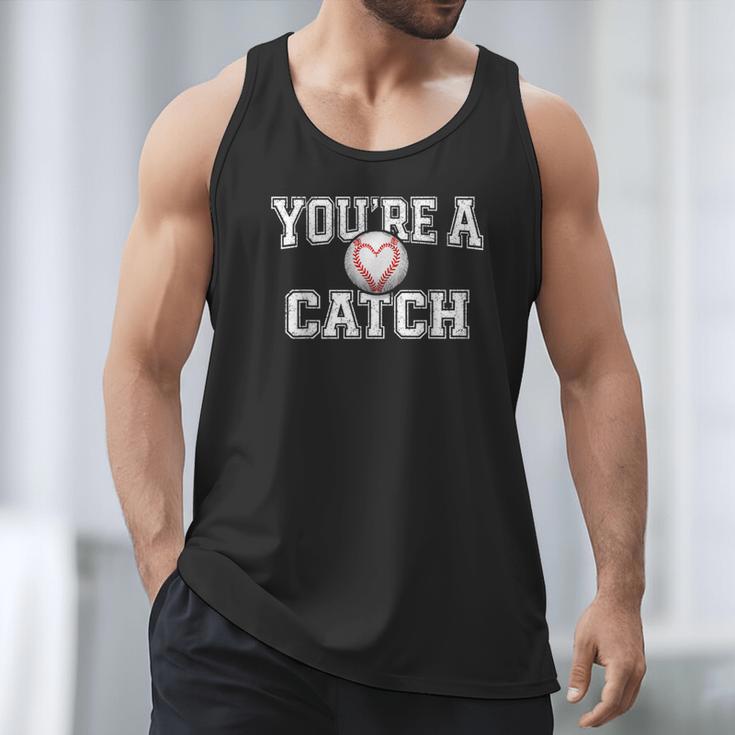 You'Re A Catch Baseball Pun Heart Kids Boys Valentines Men Tank Top You'Re A Catch Baseball Pun Heart Kids Boys Valentines Men Tank Top
