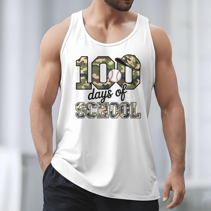 100 Days Of School Camo Baseball Camouflage For Kids Men Tank Top 100 Days Of School Camo Baseball Camouflage For Kids Men Tank Top