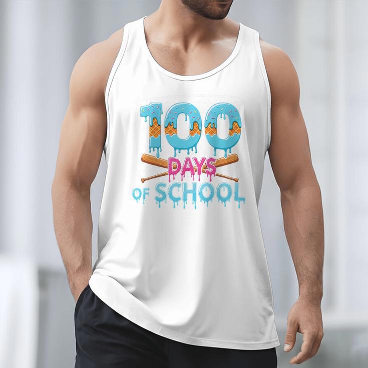 100 Days Of School Drip Ice Cream Baseball For Teacher Kids Premium Tri-Blend Men Tank Top 100 Days Of School Drip Ice Cream Baseball For Teacher Kids Premium Tri-Blend Men Tank Top