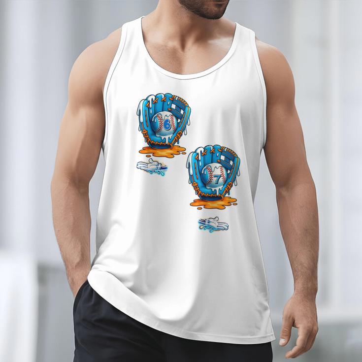 6-7 Meme Baseball Drip Team Glove Catcher Ice Cream Men Tank Top