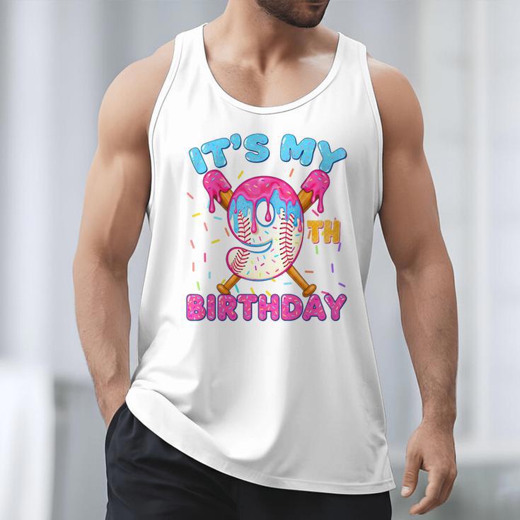 9th Birthday Baseball 9 Year Old Ice Cream Drip Boy Baseball Premium Tri-Blend Men Tank Top 9th Birthday Baseball 9 Year Old Ice Cream Drip Boy Baseball Premium Tri-Blend Men Tank Top