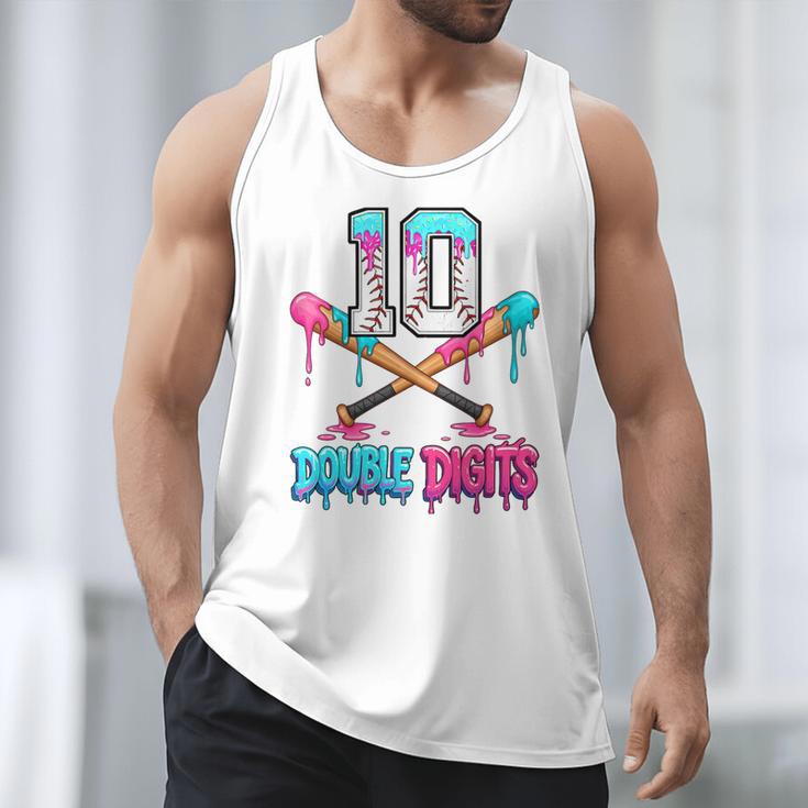Baseball 10 Year Old Ice Cream Drip 10th Bday Double Digits Men Tank Top Baseball 10 Year Old Ice Cream Drip 10th Bday Double Digits Men Tank Top