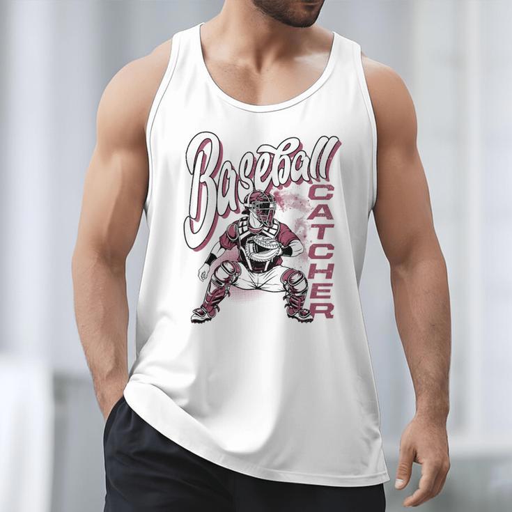 Baseball Catcher Gear Home Plate Premium Tri-Blend Men Tank Top