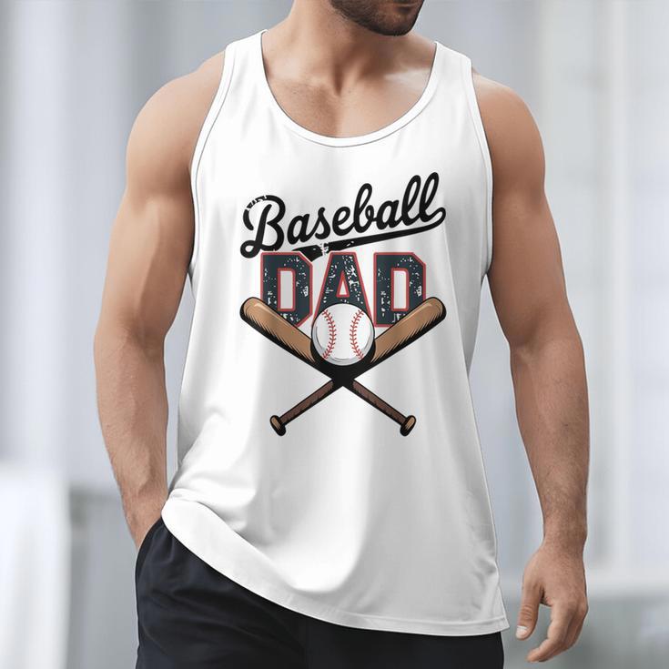Baseball Dad For Father's Day Game Day Celebration Men Tank Top