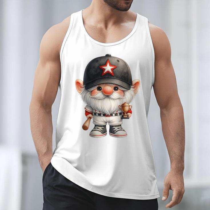 Baseball Dad Gnome For Baseball Lover With Winner Trophy Premium Tri-Blend Men Tank Top Baseball Dad Gnome For Baseball Lover With Winner Trophy Premium Tri-Blend Men Tank Top