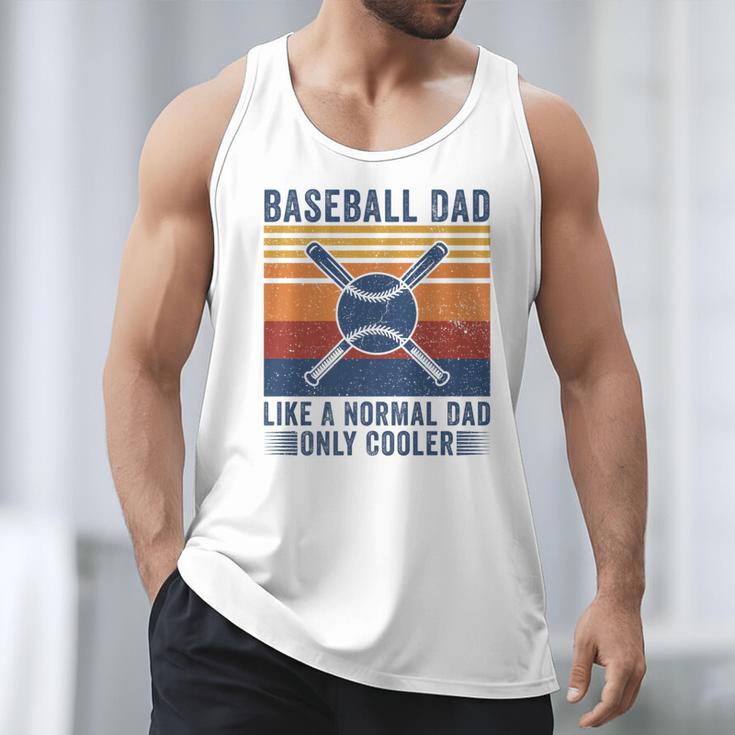 Baseball Dad Like A Normal Dad Only Cooler Premium Men Tank Top