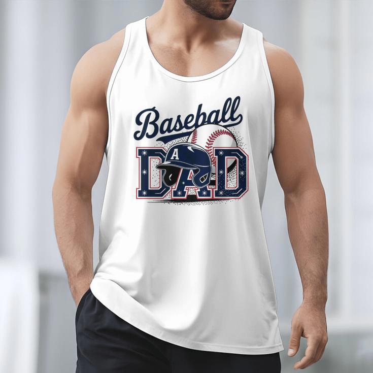 Baseball Dad Proud Fathers Sports Gear Premium Men Tank Top