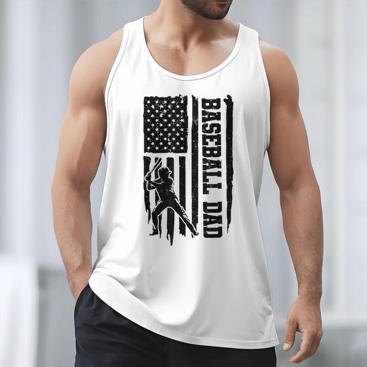 Baseball Dad Retro American USA Flag Baseball Father's Day Men Tank Top Baseball Dad Retro American USA Flag Baseball Father's Day Men Tank Top