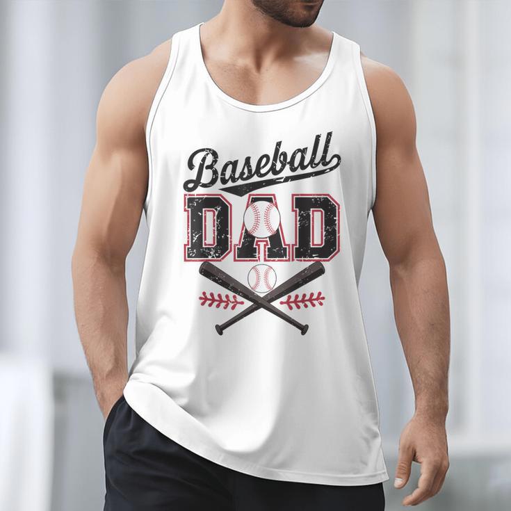 Baseball Daddy Father's Day Baseball Season Vintage Game Day Men Tank Top Baseball Daddy Father's Day Baseball Season Vintage Game Day Men Tank Top