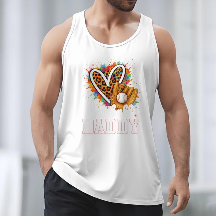 Baseball Daddy Leopard Heart Colorful Premium Men Tank Top Baseball Daddy Leopard Heart Colorful Premium Men Tank Top