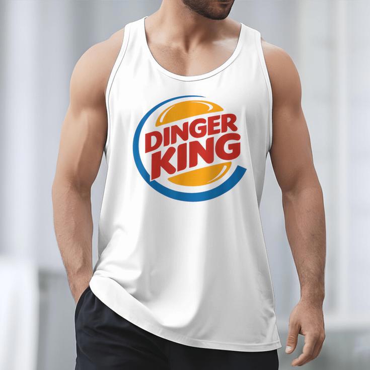Baseball Dinger King Logo For Home Run Players And Fan Men Tank Top