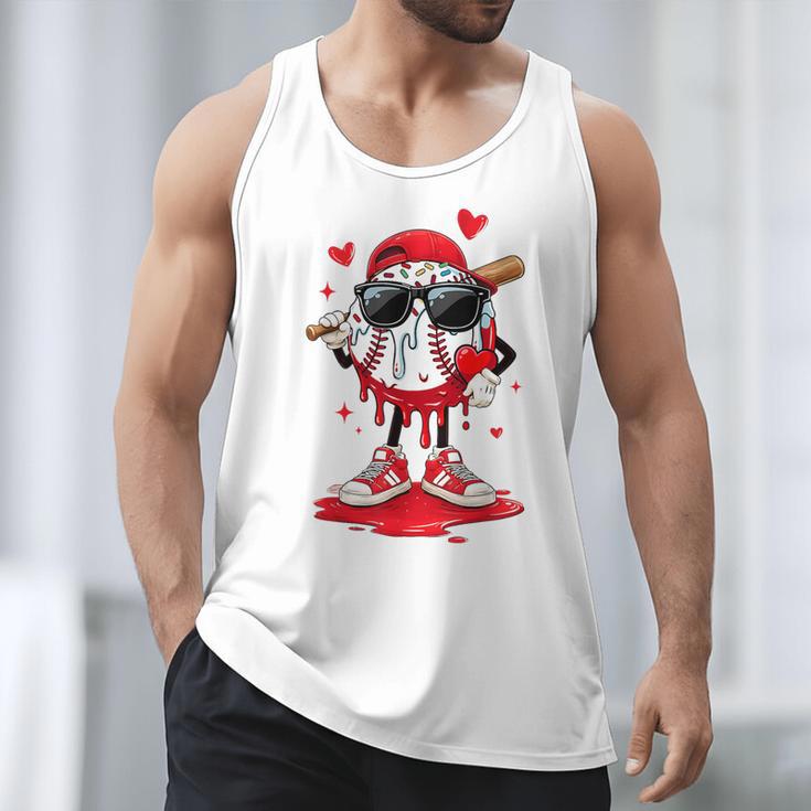 Baseball Drip Ice Cream Sunglasses Boys Youth Kids Valentine Men Tank Top Baseball Drip Ice Cream Sunglasses Boys Youth Kids Valentine Men Tank Top