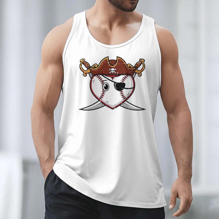 Baseball Heart Pirate Hat Crossed Swords Men Boys Kids Youth Premium Tri-Blend Men Tank Top Baseball Heart Pirate Hat Crossed Swords Men Boys Kids Youth Premium Tri-Blend Men Tank Top