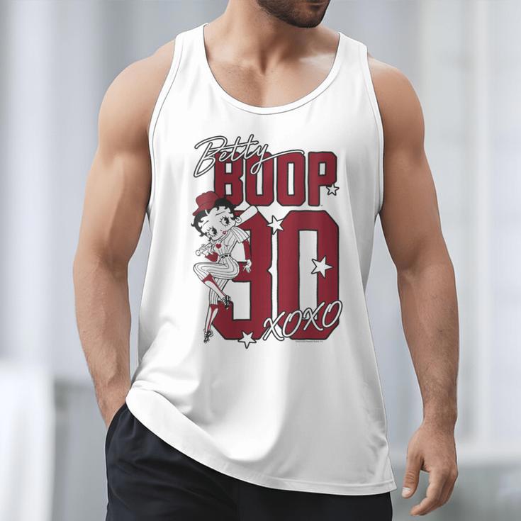 Betty Boop Baseball Logo Jersey With Stars Cute Cartoon Men Tank Top Betty Boop Baseball Logo Jersey With Stars Cute Cartoon Men Tank Top