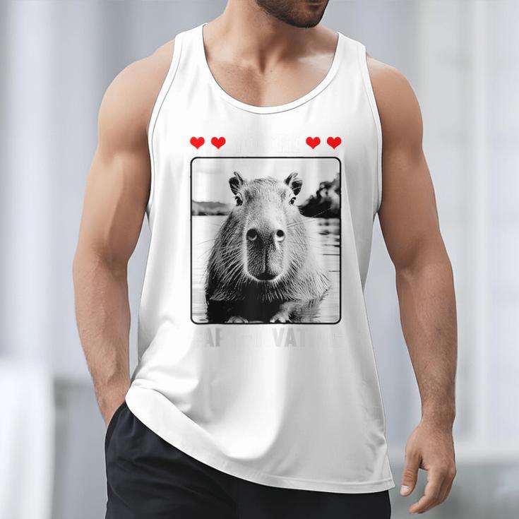 Capybara Love Valentines Day Cute Animal Hearts Raglan Baseball Tee Men Tank Top