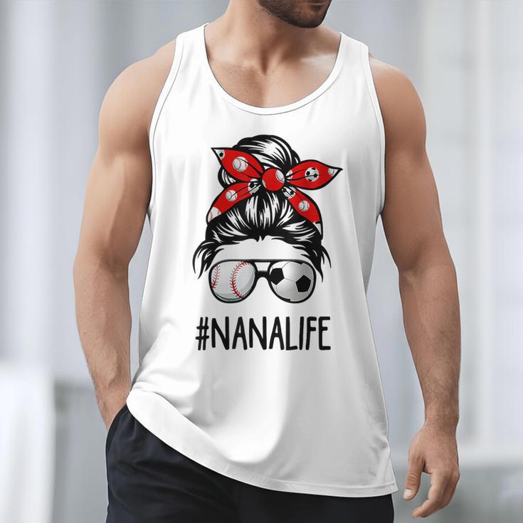 Classy Nana Life Soccer Messy Bun Baseball Mother's Day Men Tank Top Classy Nana Life Soccer Messy Bun Baseball Mother's Day Men Tank Top