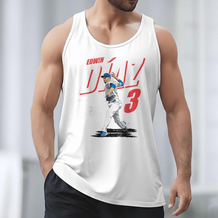 Edwin Diaz Los Angeles D Baseball Players MLBEDD204M Men Tank Top