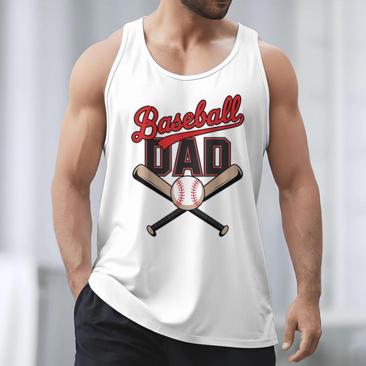 Father's Day Baseball Dad Daddy Vintage Game Day Boys Kids Men Tank Top