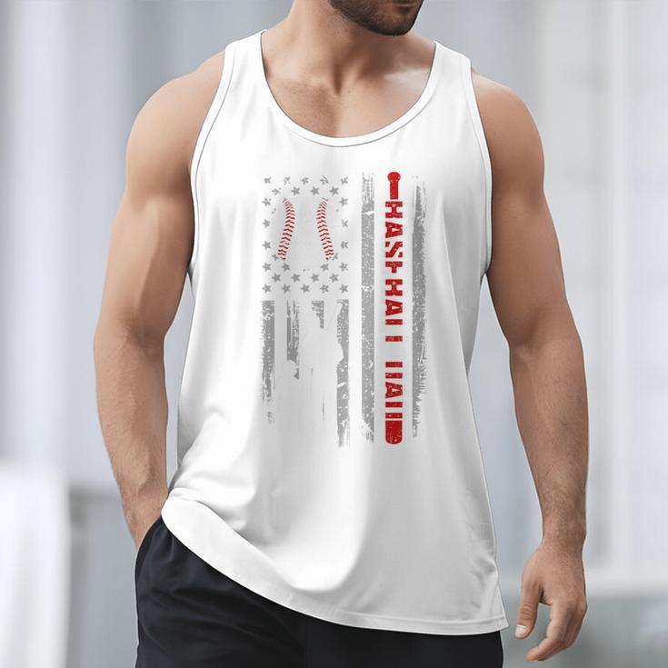 Father's Day USA Flag Patriotic Baseball Dad Premium Men Tank Top Father's Day USA Flag Patriotic Baseball Dad Premium Men Tank Top