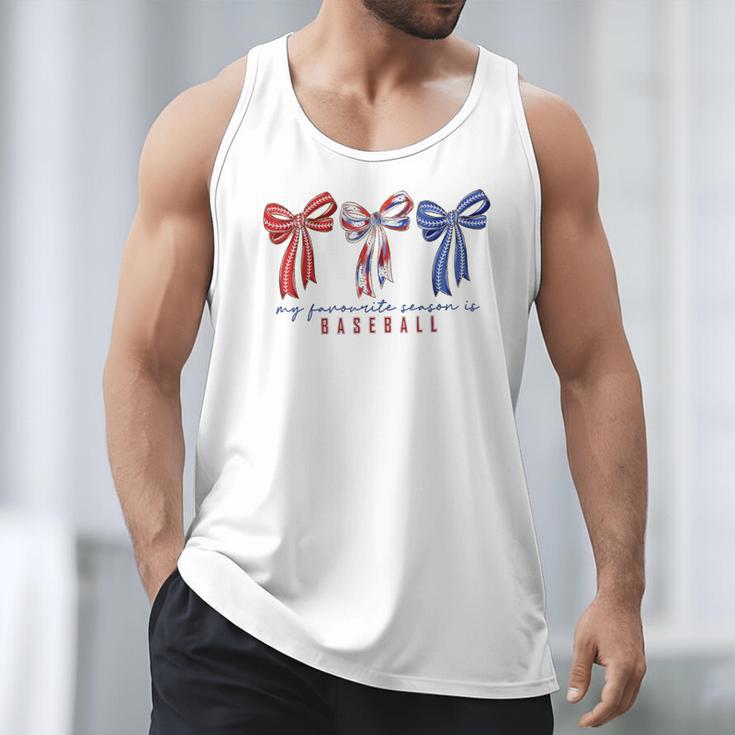 My Favorite Season Is Baseball Coquette Bow Game Day Mom Sis Men Tank Top My Favorite Season Is Baseball Coquette Bow Game Day Mom Sis Men Tank Top