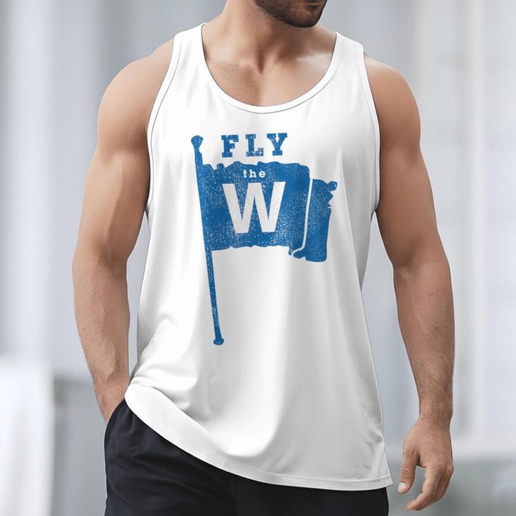 Fly The W Chicago Baseball Winning Flag Distressed Premium Tri-Blend Men Tank Top Fly The W Chicago Baseball Winning Flag Distressed Premium Tri-Blend Men Tank Top