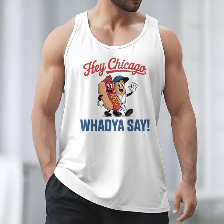 Hey Chicago Whadya Say Baseball Hot Dog Men Tank Top