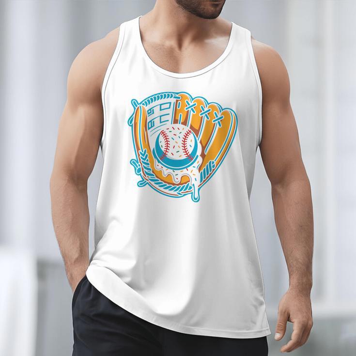 Ice Cream Baseball Mitt Drippy Scoop Baseball Sports Men Tank Top Ice Cream Baseball Mitt Drippy Scoop Baseball Sports Men Tank Top