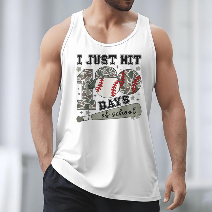 I Just Hit 100 Days Of School Camo Baseball 100 Days Smarter Men Tank Top I Just Hit 100 Days Of School Camo Baseball 100 Days Smarter Men Tank Top