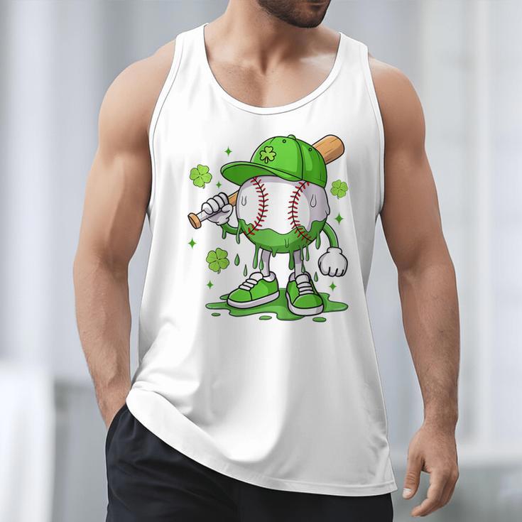 Kids Boys Happy St Patricks Day Kids Baseball Ice Cream Drip Men Tank Top
