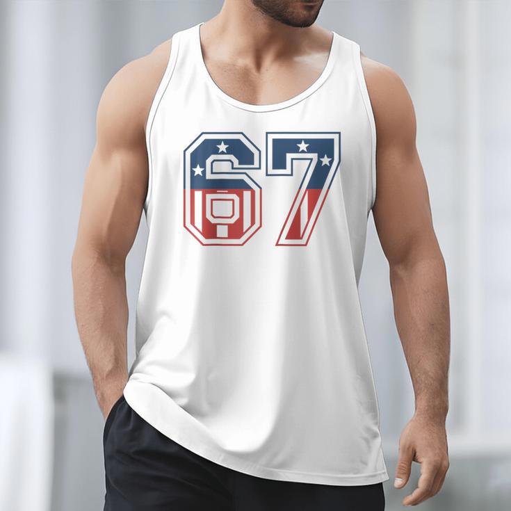 Number 67 USA Raglan Baseball Tee Men Tank Top Number 67 USA Raglan Baseball Tee Men Tank Top