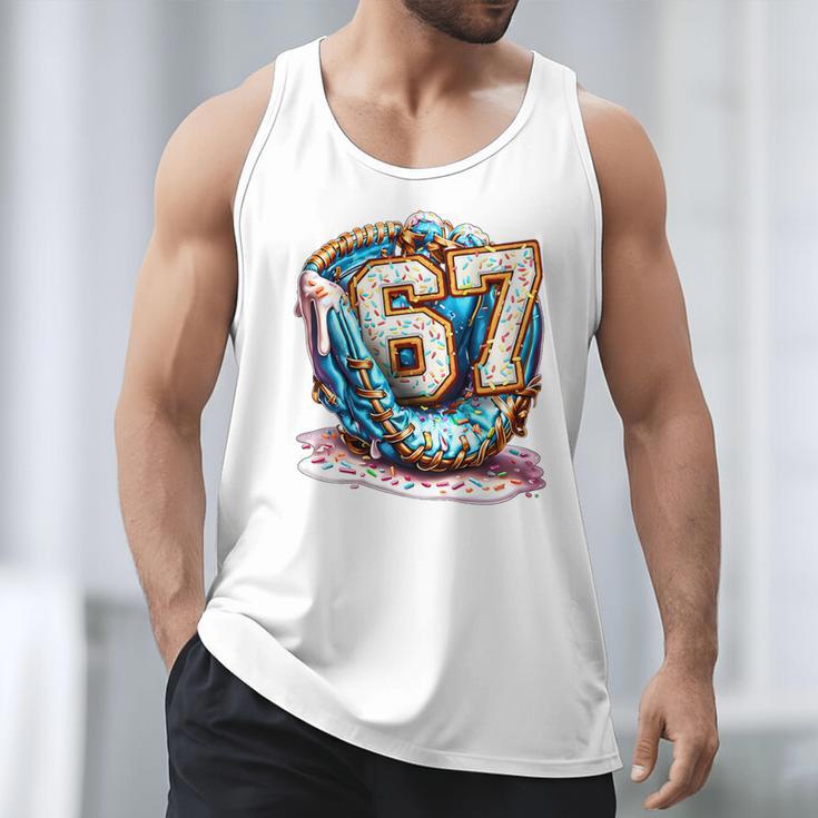 Six Seven Baseball Lifestyle 67 Meme Gen Alpha Slang Premium Tri-Blend Men Tank Top