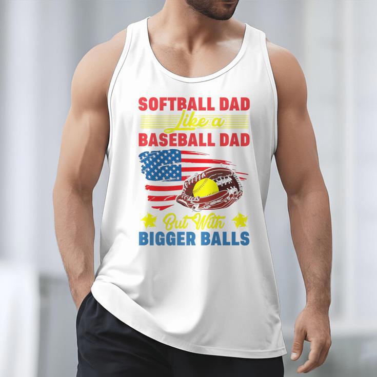 Softball Dad Like A Baseball Dad But With Bigger Balls Premium Men Tank Top Softball Dad Like A Baseball Dad But With Bigger Balls Premium Men Tank Top