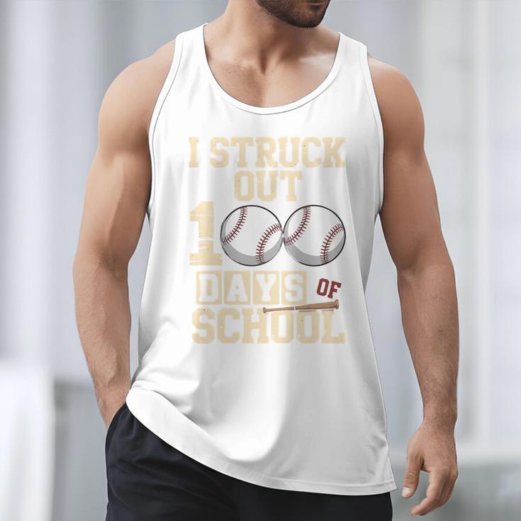 I Struck Out 100 Days Of School Baseball Fan Students Batter Premium Tri-Blend Men Tank Top I Struck Out 100 Days Of School Baseball Fan Students Batter Premium Tri-Blend Men Tank Top