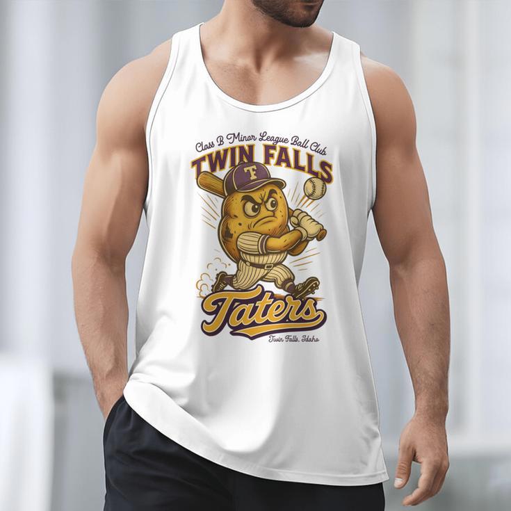 Twin Falls Taters Minor League Baseball Team Men Tank Top