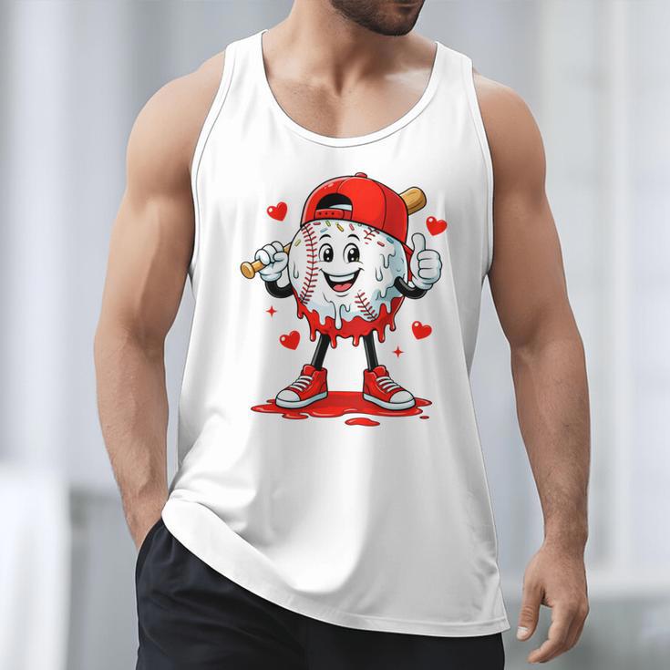 Valentine Baseball Heart Sports Men Boys Kid Men Tank Top