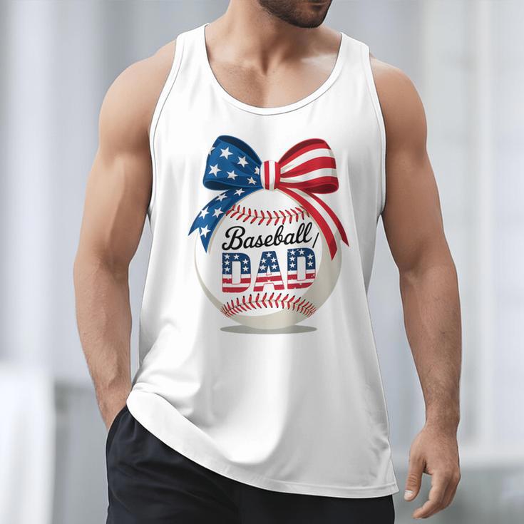 Vintage Baseball Dad Patriotic USA Flag 4th Of July Fathers Premium Men Tank Top Vintage Baseball Dad Patriotic USA Flag 4th Of July Fathers Premium Men Tank Top
