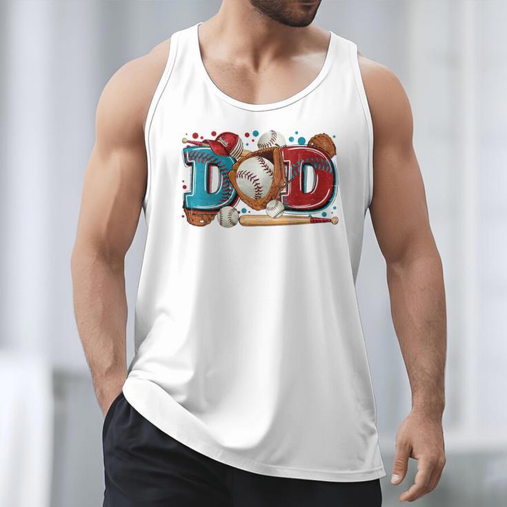 Women's Baseball Dad Father's Day Softball Baseball Player Coach Men Men Tank Top