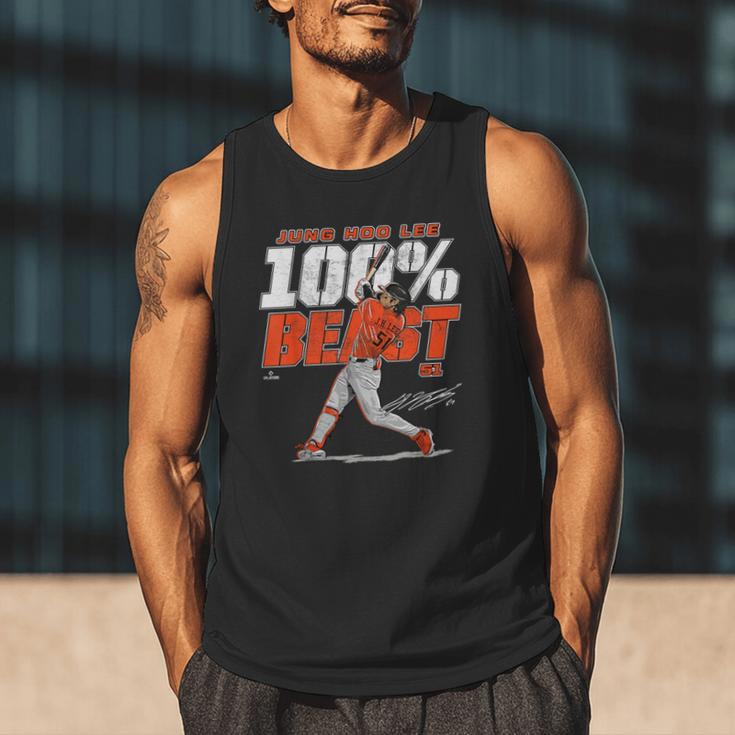 100 Beast Jung Hoo Lee San Francisco Baseball MLBPA Men Tank Top 100 Beast Jung Hoo Lee San Francisco Baseball MLBPA Men Tank Top