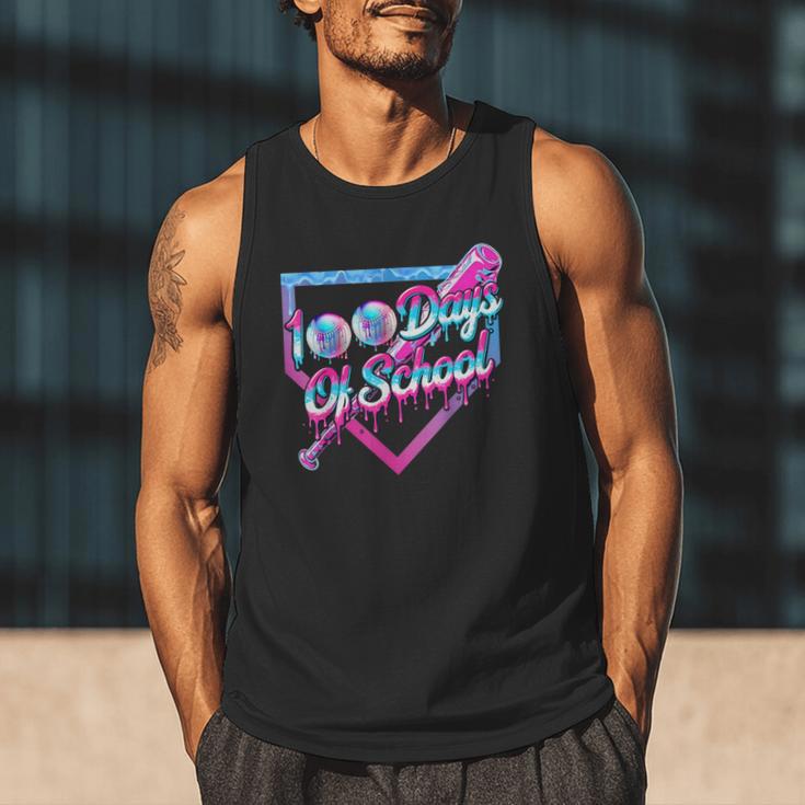 100 Days Of School Baseball 100th Day Ice Cream Boys Kids Men Tank Top 100 Days Of School Baseball 100th Day Ice Cream Boys Kids Men Tank Top