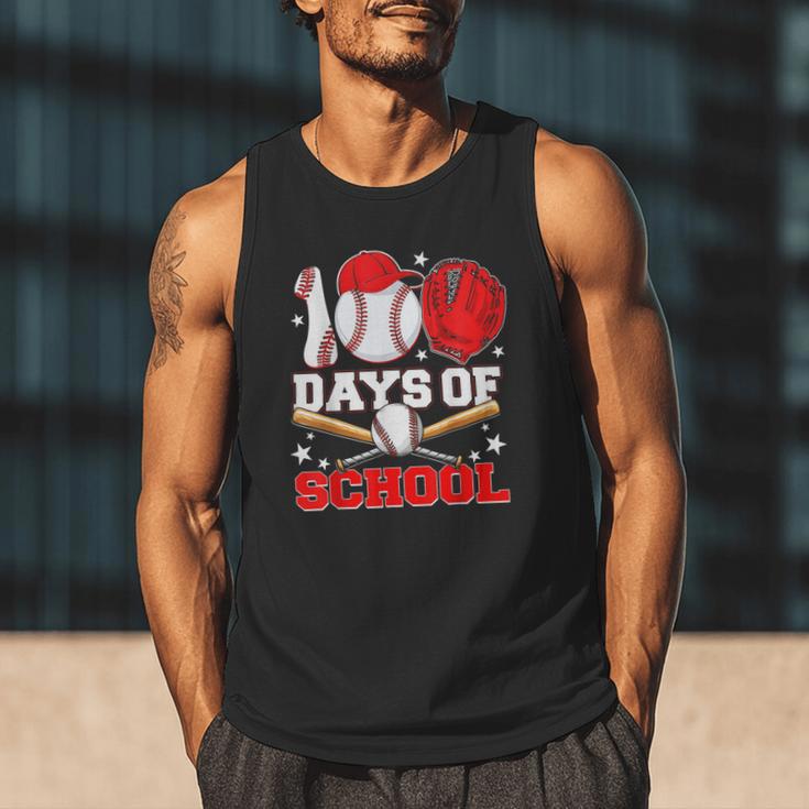 100 Days Of School Baseball Boys Kids Students Men Tank Top 100 Days Of School Baseball Boys Kids Students Men Tank Top