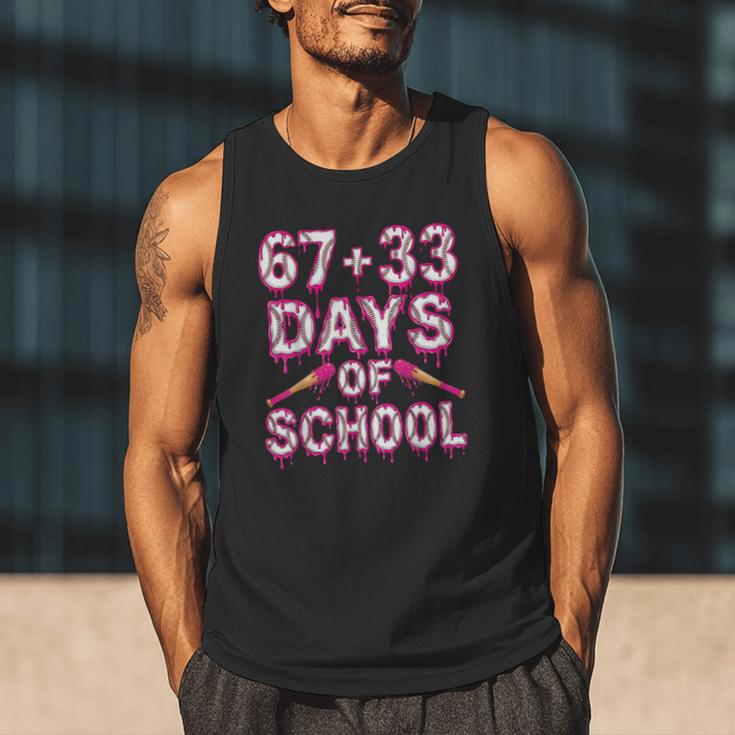 100 Days Of School Baseball Boys Six Seven Drip 100th Day Men Tank Top