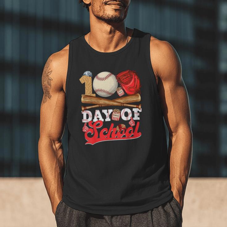 100 Days Of School Baseball Player Sports Game Teacher Kid Men Tank Top 100 Days Of School Baseball Player Sports Game Teacher Kid Men Tank Top