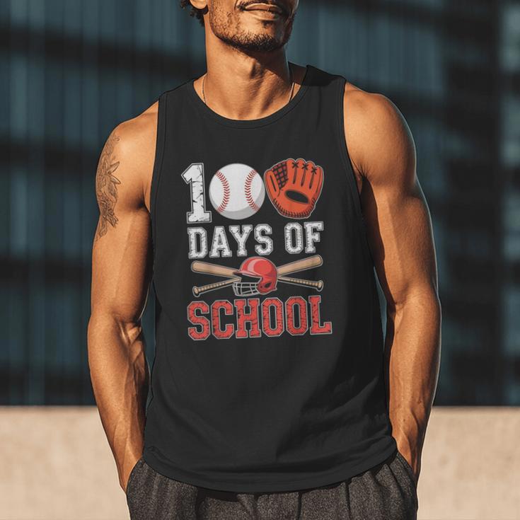 100 Days Of School Baseball Player Teacher Student Men Tank Top 100 Days Of School Baseball Player Teacher Student Men Tank Top