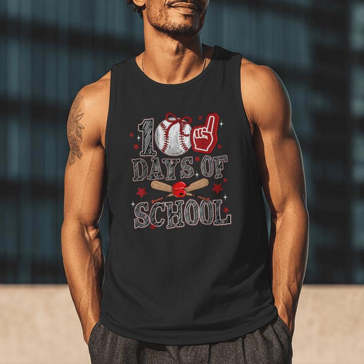 100 Days Of School Baseball Teacher 100 Days Smarter Student Men Tank Top 100 Days Of School Baseball Teacher 100 Days Smarter Student Men Tank Top