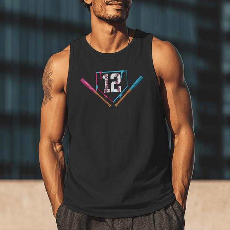 12th Birthday Baseball Ice Cream Drip 12 Years Old Boy Kids Men Tank Top 12th Birthday Baseball Ice Cream Drip 12 Years Old Boy Kids Men Tank Top