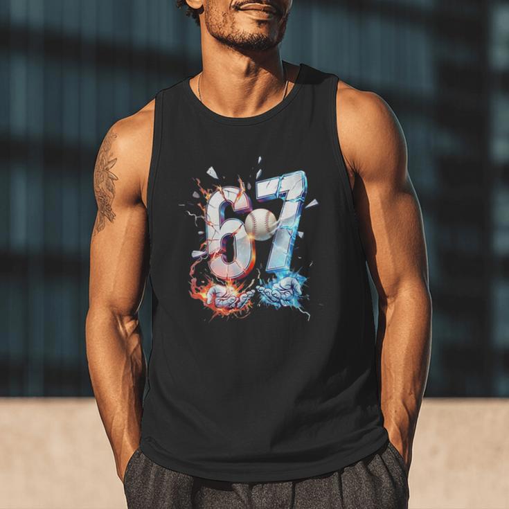 6 7 Baseball Six Seven Meme 67 Hands Kids Men Women Men Tank Top 6 7 Baseball Six Seven Meme 67 Hands Kids Men Women Men Tank Top