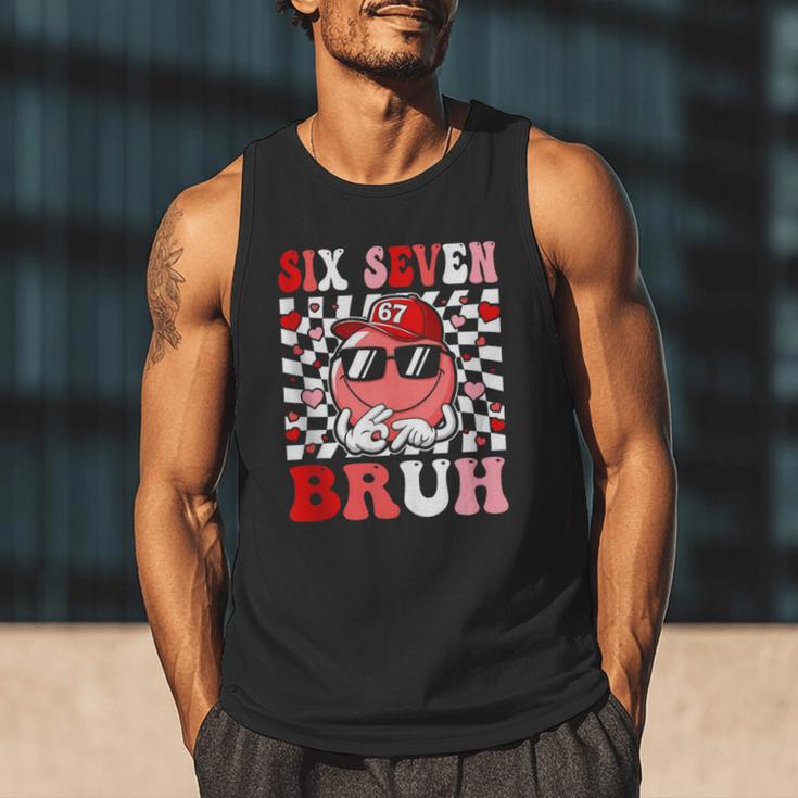 6 7 Bruh Six Seven Valentine Heart Baseball Men Tank Top