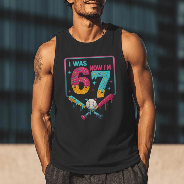 I Was 6 Now Im 7 Ice Cream Drip Baseball For Men Women Kids Men Tank Top I Was 6 Now Im 7 Ice Cream Drip Baseball For Men Women Kids Men Tank Top